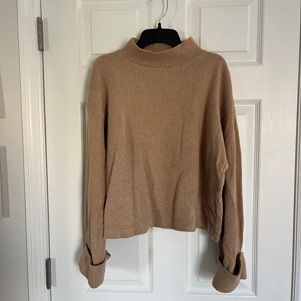 Zara camel sweatshirt